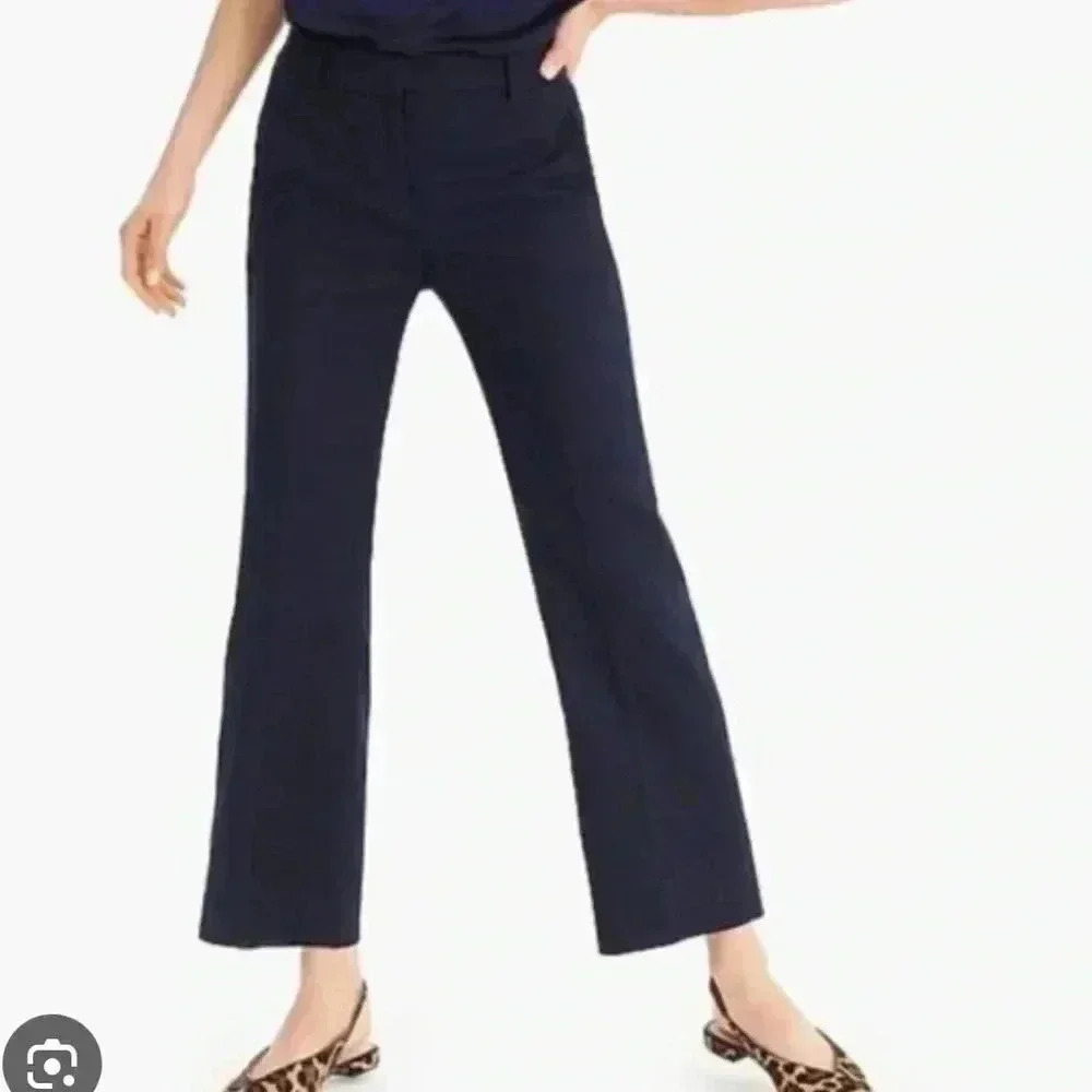JCrew high rise wide leg Peyton pant in 4 season stretch